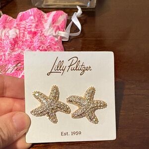 Lilly Pulitzer Gold Starfish Stud Earrings